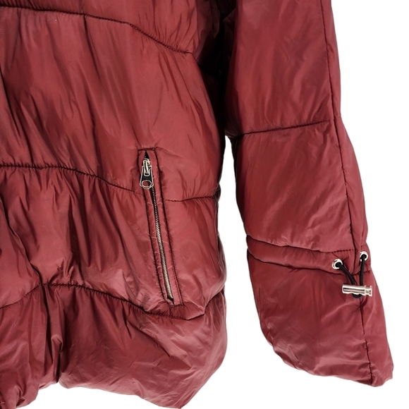 Ulla Popken Bell Sleeve Hooded Quilted Fully Lined Puffer Jacket- 24/26 - Picture 5 of 7